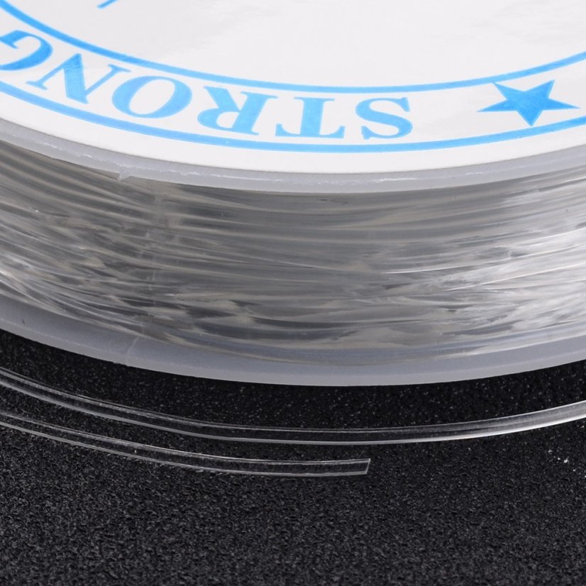 Elastomer - ø 1 mm, 4,5 m, bílý, 1 ks