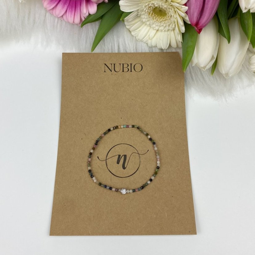 Dámský minimalistický náramek z turmalínu