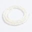 Heishi korálky s perletí, 4x2 mm, bílé
