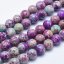 Természetes regalit - gyöngyök, kék-lila, 6 mm