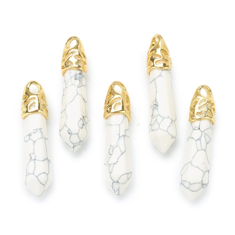 Howlit medál, 33~40x8~10 mm, arany