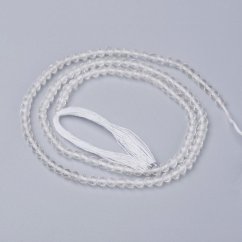 Přírodní křišťál - korálky, broušené, 2 mm