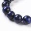 Natürliches Tigerauge - Perlen, blau-schwarz, 10 mm