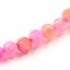 Naturachat - Perlen, Eis, geschliffen, orange-rosa, 4 mm