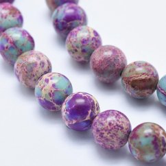 Přírodní regalit - korálky, modrofialové, 4 mm