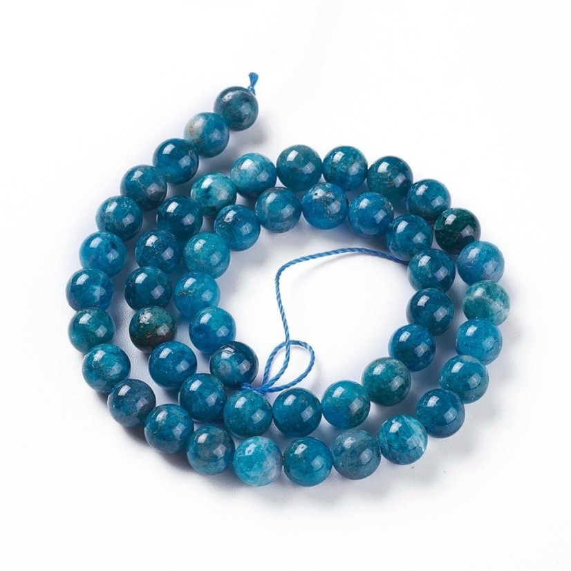 Prírodný apatit - korálky, modré 4 mm