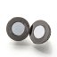 Magnetické zapínanie s kubickými zirkónmi z mosadze, gunmetal, 12x8 mm