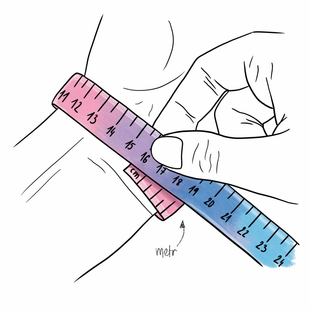 Jak se měří délka náramku?