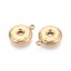 Přívěsek z 304 (IP) ocele "Donutek - zlatý" 15 × 12 × 3 mm
