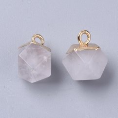 Přívěšek z přírodního křišťálu, 12x10x10mm