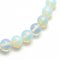 Synthetischer Opalit - Perlen, farblos, 10 mm