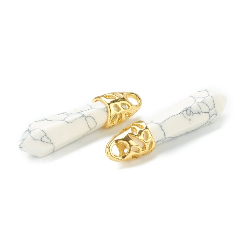 Howlit medál, 33~40x8~10 mm, arany