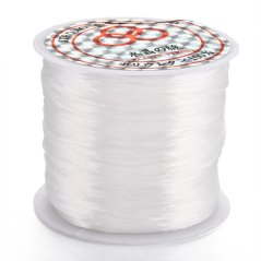 Elasztikus lycra - ø 0,8mm, 60 m, fehér, 1 db
