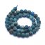 Natürlicher Apatit - Perlen, matt, blau, 8 mm