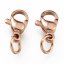 304 Ocelová (IP) karabinka, rosegold, 10x7x3 mm