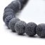 Naturchalcedon (Drachenachat) - Perlen, Eis, dunkelgrau, 8 mm