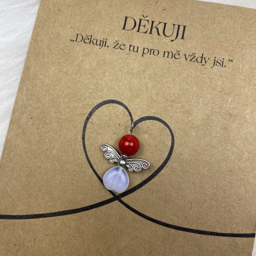 Kľúčenka z achátu a opalitu