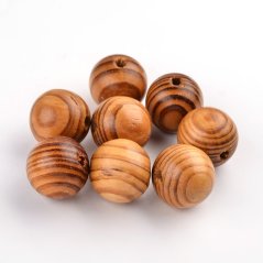 Fa gyöngy 8x7mm natúr színű