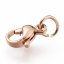 304 Ocelová (IP) karabinka, rosegold, 10x7x3 mm