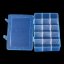 Plastový pořadač na korálky - nastavitelný, 15 oddělení, modrý, 27.5x16.5x5.7cm