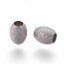 Acél elválasztó, texturált kő, ezüst, 5x4mm