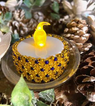 Anleitung für einen Kerzenwickler aus Rocailles Perlen