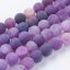 Naturachat - Perlen, Eis, violett, 10 mm