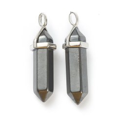 Hematit medál, 39x12x11,5 mm