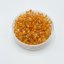 Brúsené korálky crystal orange lined, 3 mm