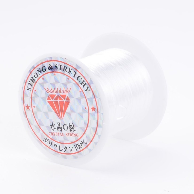 Elasztikus lycra - ø 0,8mm, 10 m, fehér, 1 db