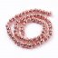 Naturlava - Perlen, metallisiert, rosa, 4 mm
