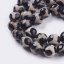 Naturachat - Tibetische Dzi Perlen, geschliffen, 12mm