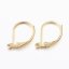Öffenbarer Ohrring-Verschluss aus 304 Stahl, golden, 10x15 mm