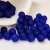 Skleněné korálky matné - 8 mm, indigové