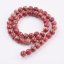 Natürlicher Regalit - Perlen, rot, 8 mm