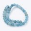 Naturachat - Perlen, Eis, blau, 10 mm
