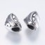 Elválasztó 304-es acélból, szív lány, ezüst, 11,5x15x11mm
