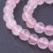 Natürlicher Rosenquarz - Perlen, rosa, 6 mm