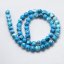 Synthetischer ozeanischer Nephrit - Perlen, türkis, 6 mm