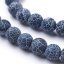 Přírodní chalcedon (dračí achát) - korálky, ledové, tmavě modré, 8 mm