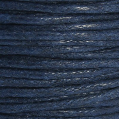 Gewachster Baumwollfaden, 24,5 m - 1 mm, dunkelblau