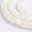 Heishi gyöngyház gyöngyök, 4x2 mm, fehér
