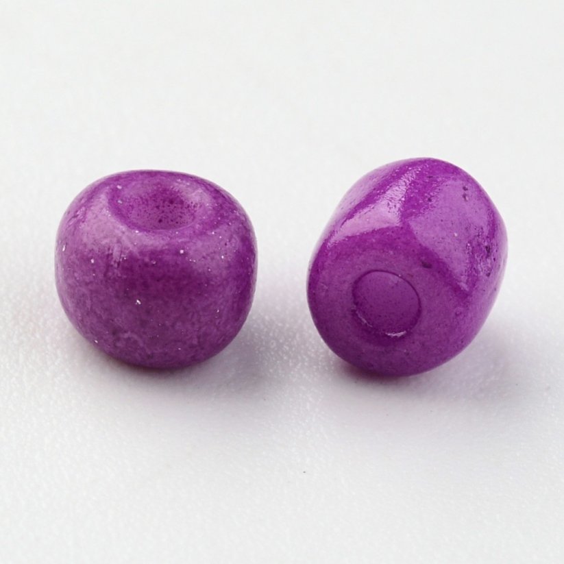 6/0 rokajlové korálky dark violet - 50g