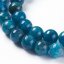 Natürlicher Apatit - Perlen, blau, 4 mm