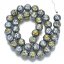 Naturlava - Perlen, metallisiert, mehrfarbig, 10,5 mm