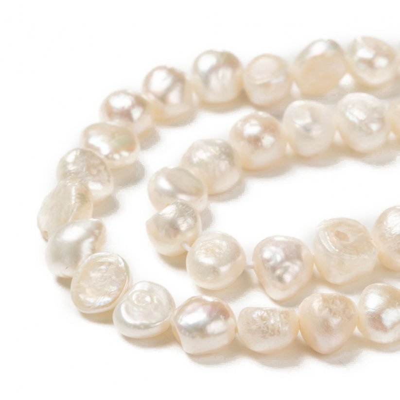 Přírodní říční perly, oválky, 7-8 mm