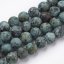 Natürlicher Jaspis - Perlen, matt, grünlich grau, 8 mm