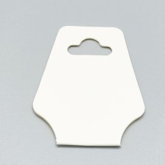 Papierová karta na vystavenie šperkov - biela, 95x37 mm