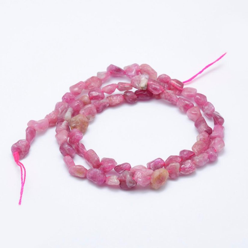 Přírodní turmalín - nugetky, růžové, 5-11x5-7 mm