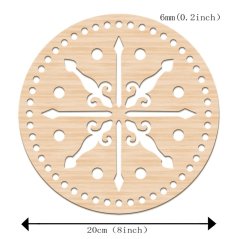 Fa alap kosárhoz, csillag, 200x6 mm
